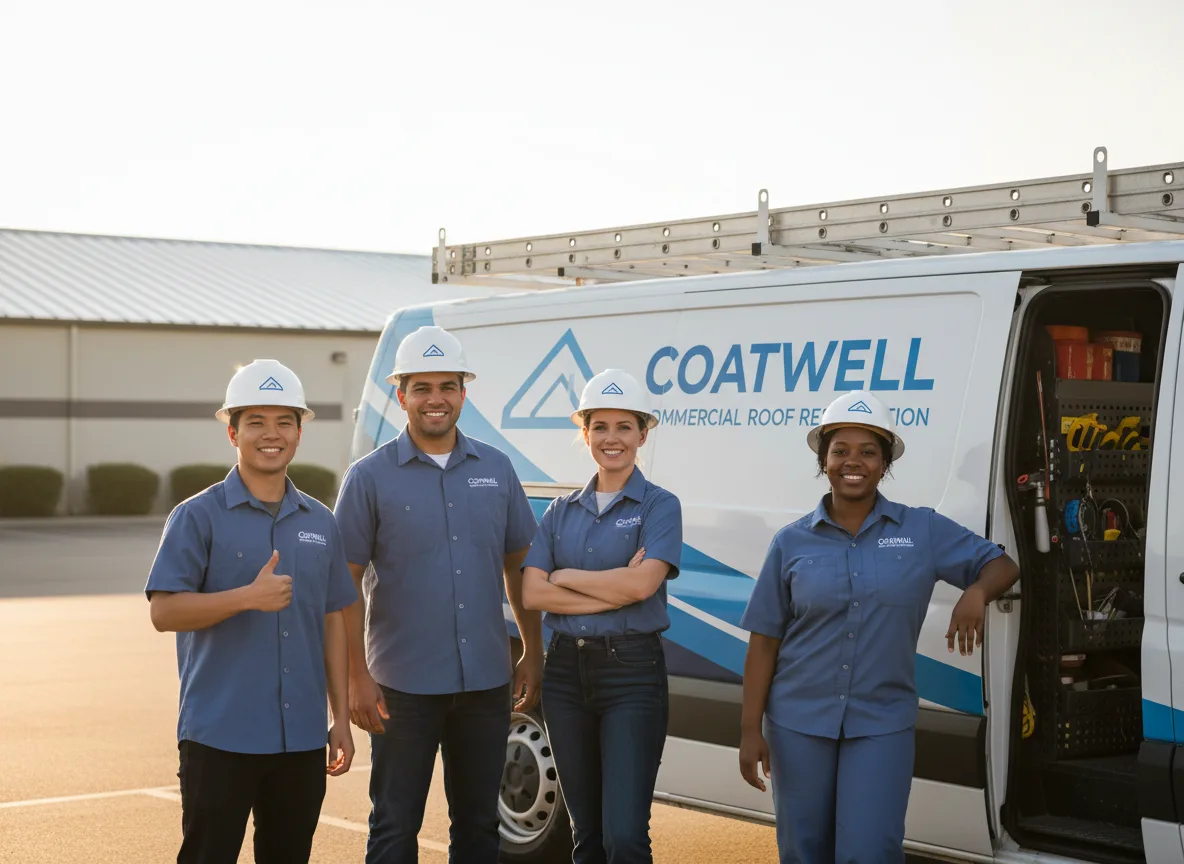 Commercial roof coating company in Wishon, CA