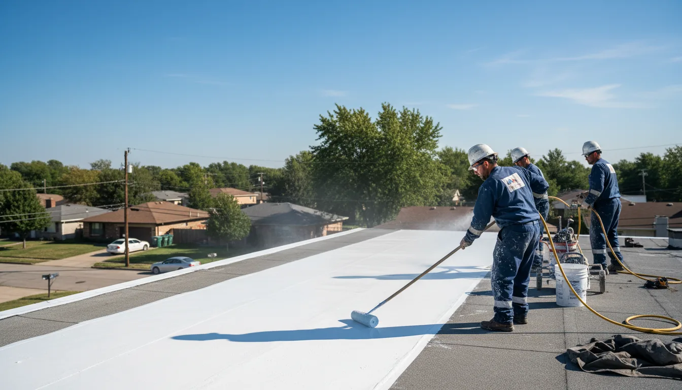 Commercial roof coating in Wishon, CA near me